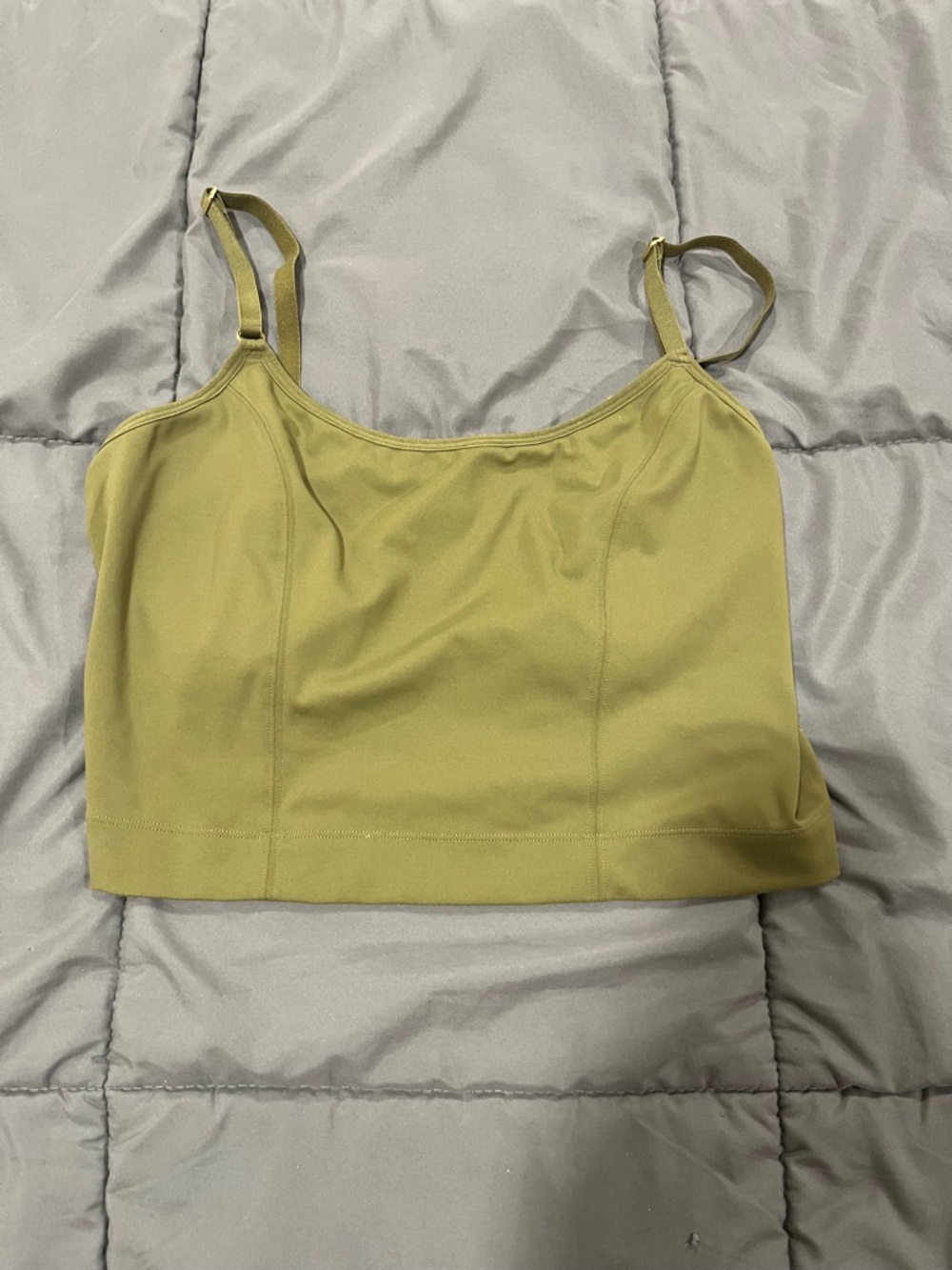 Davin & Adley Amelia Pumping & Nursing Crop Cami - Army Green